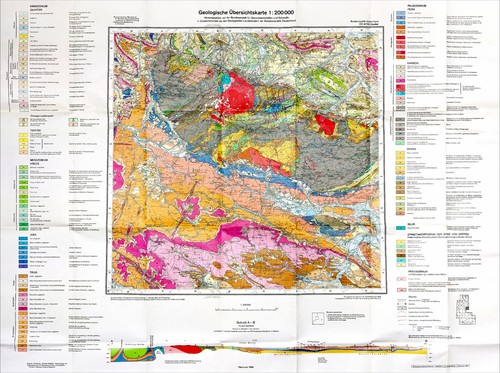 Geologische karte goslar - karte, harz