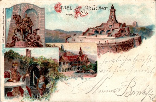 Litho gruss aus - gruss, kelbra